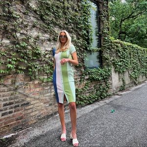 knit stripped dress only worn once